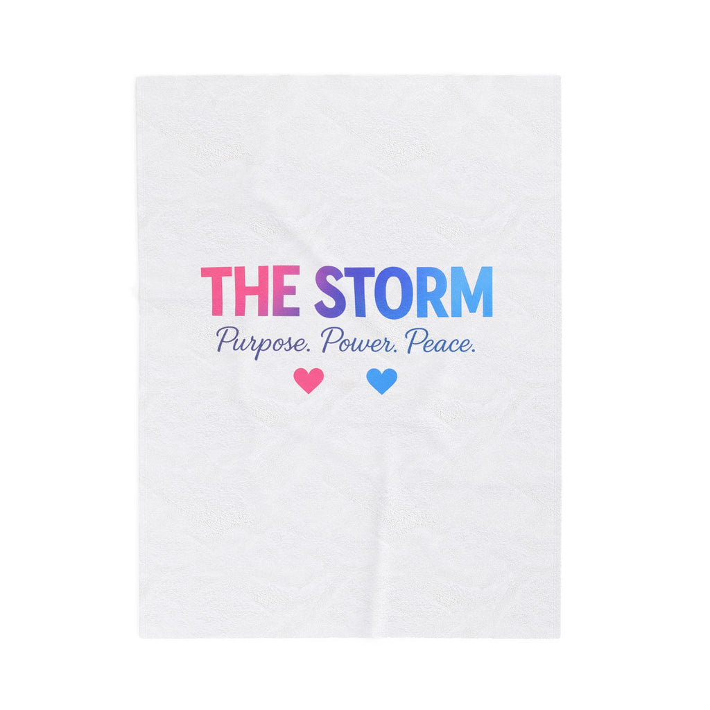 THE STORM Velveteen Plush Blanket – Purpose Power Peace