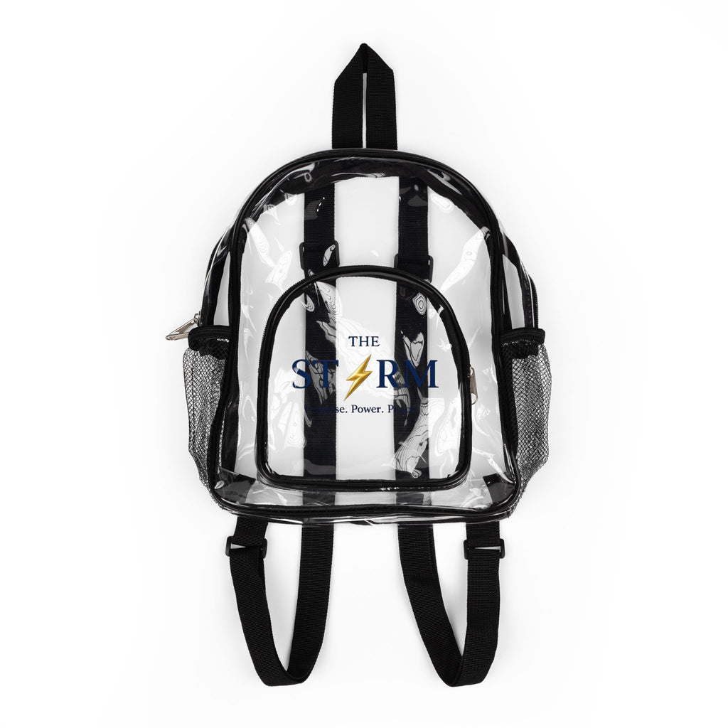THE STORM Clear Stadium Backpack — Purpose. Power. Peace