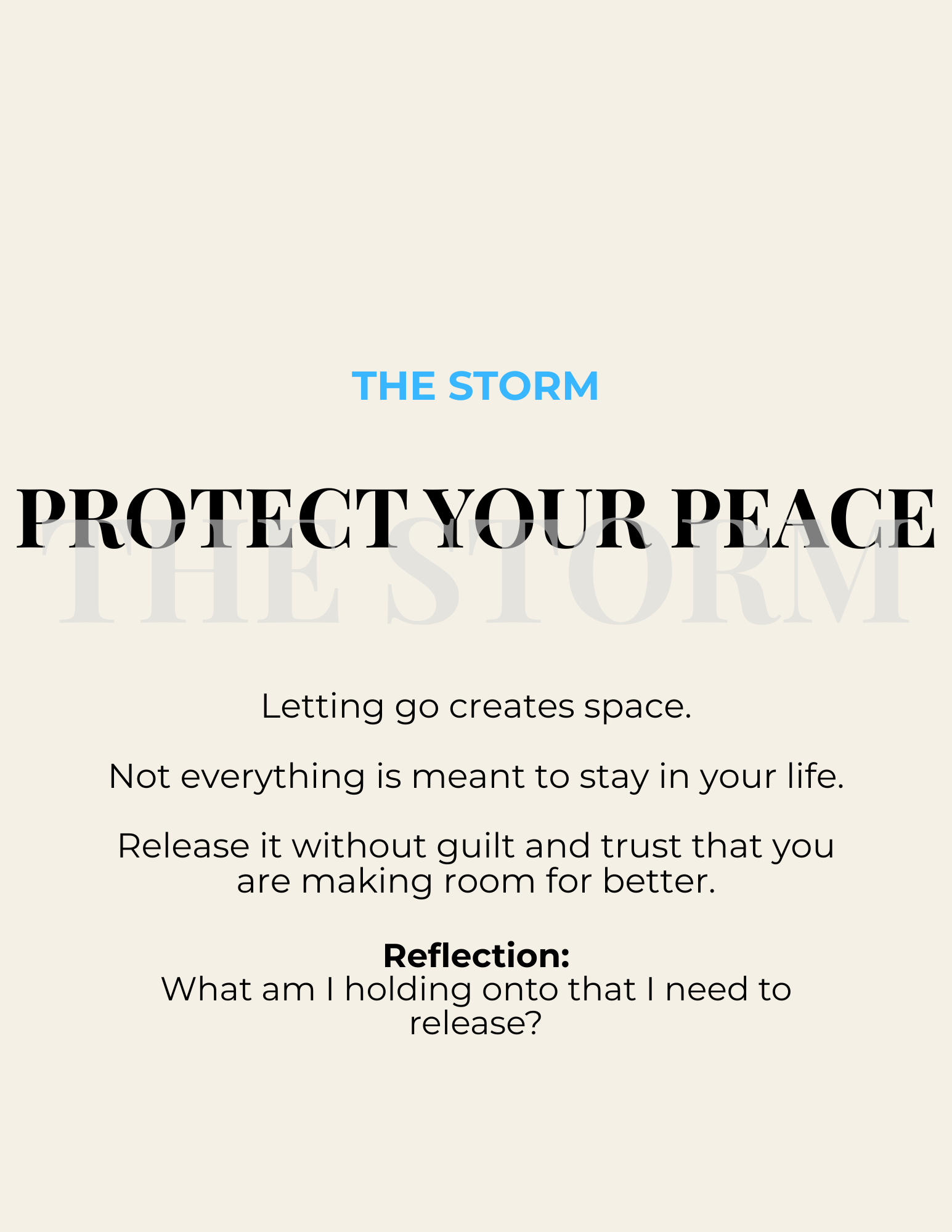 THE STORM 7 Day Peace Reset