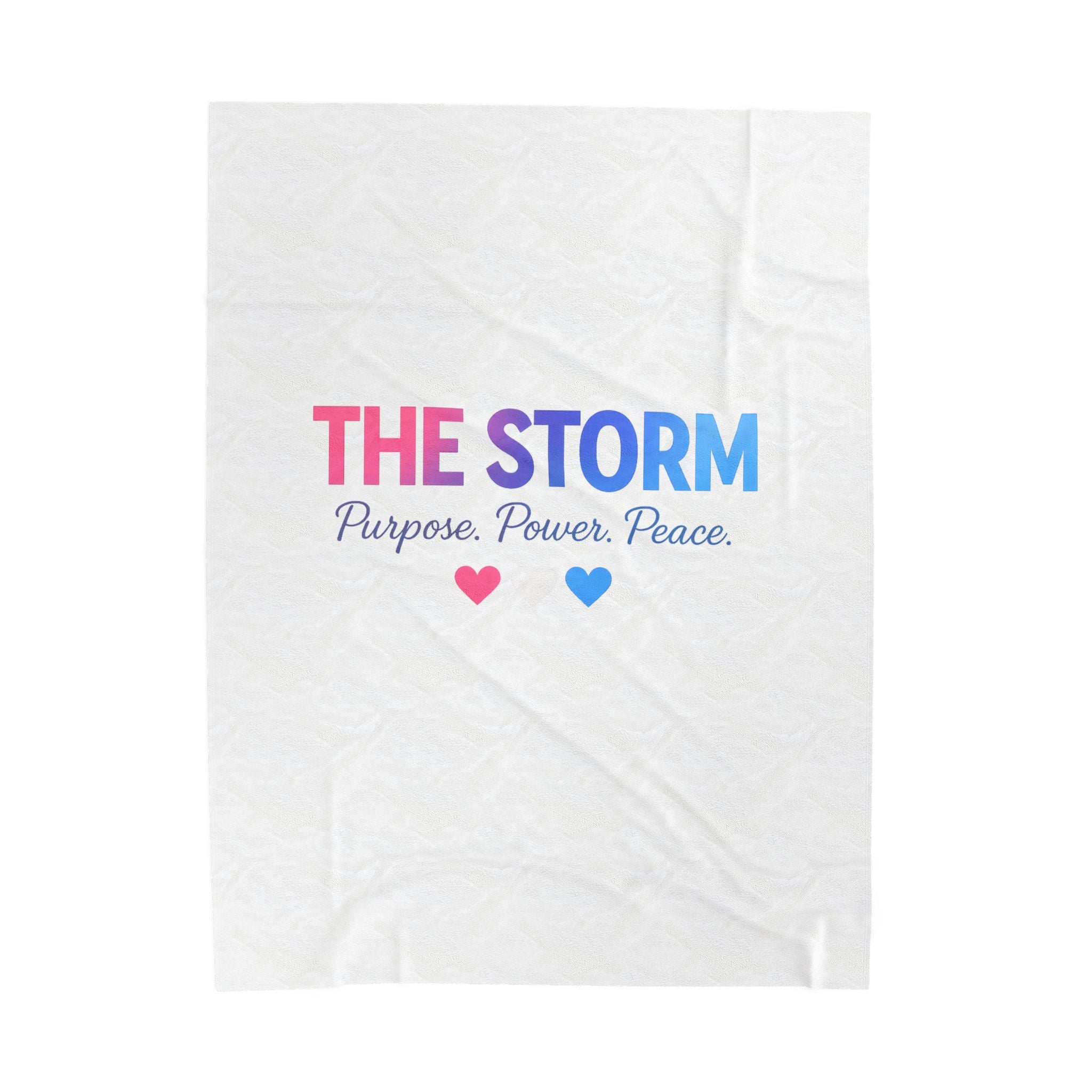 THE STORM Velveteen Plush Blanket – Purpose Power Peace