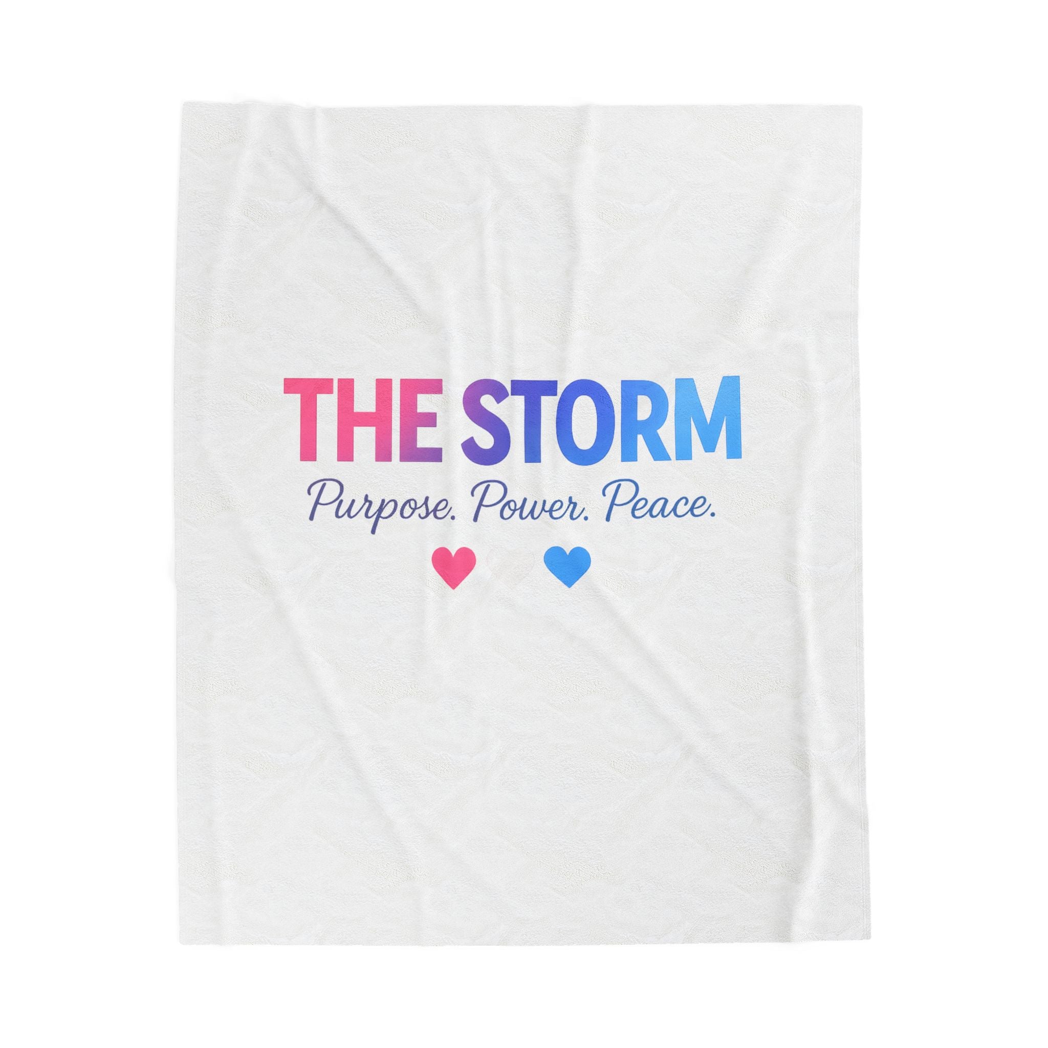 THE STORM Velveteen Plush Blanket – Purpose Power Peace