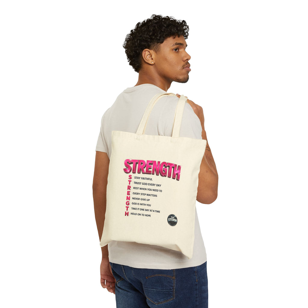 THE STORM Strength Inspirational Tote Bag