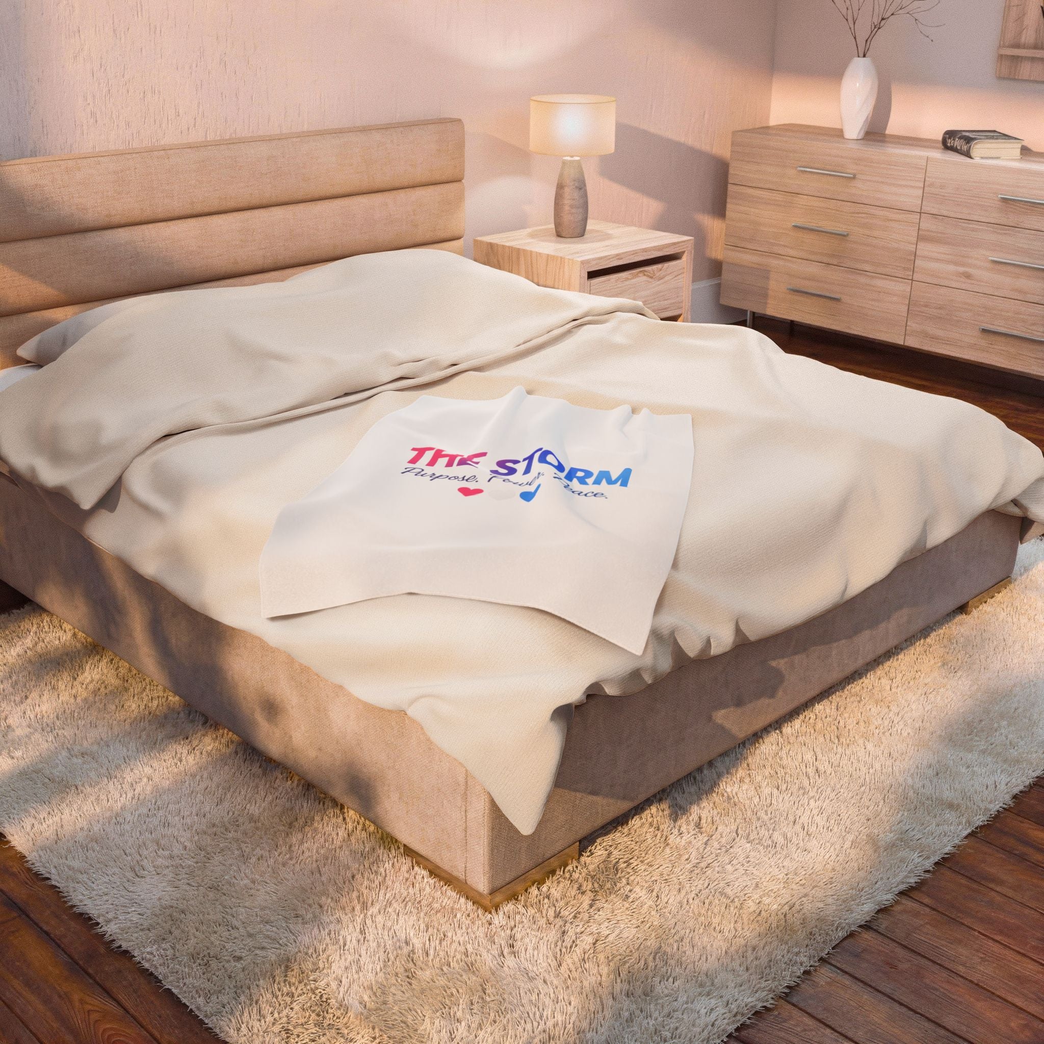 THE STORM Velveteen Plush Blanket – Purpose Power Peace