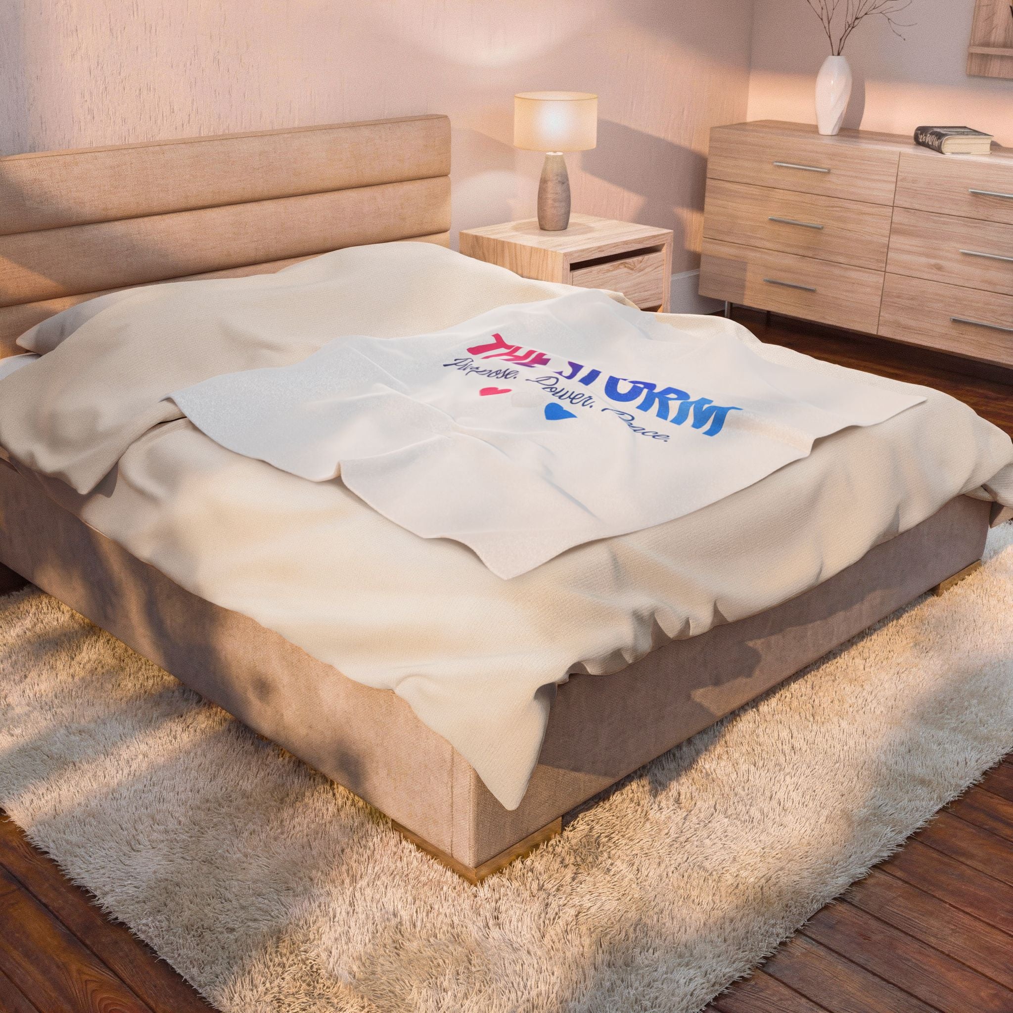 THE STORM Velveteen Plush Blanket – Purpose Power Peace